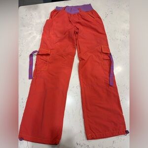 Zumba Cargo Pants Women’s Y2K Workout Snap Size Large